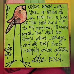Jeanbird Whimsical Bird Art Canvas